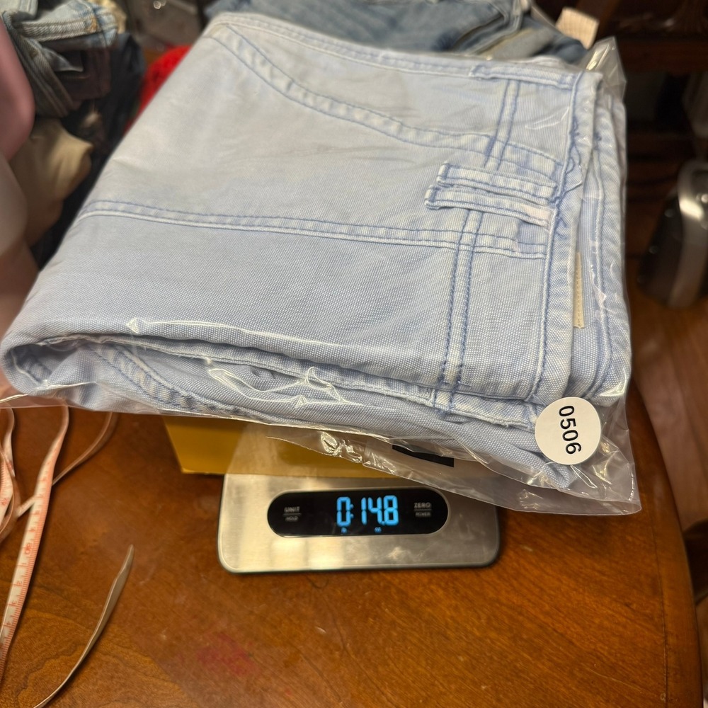 Anthropology x Pilcro‎ The Wanderer Light Blue Chambray Pants Size 31 Relaxed - Picture 16 of 16
